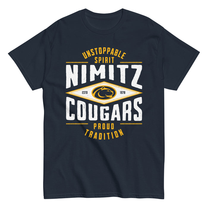 Nimitz High School Cougars Navy Blue Classic Unisex T-shirt 210