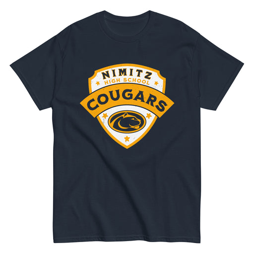 Nimitz High School Cougars Navy Blue Classic Unisex T-shirt 221