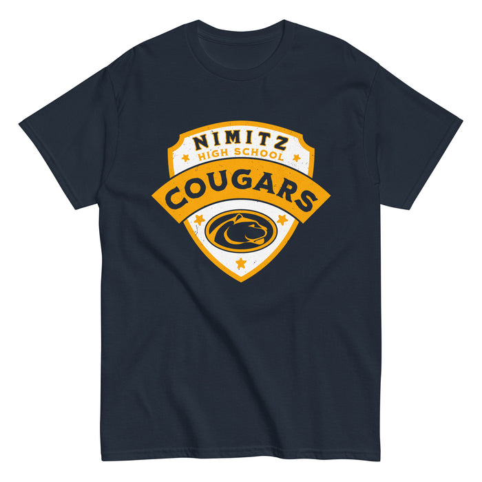Nimitz High School Cougars Navy Blue Classic Unisex T-shirt 221