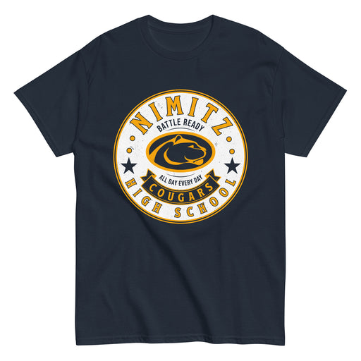 Nimitz High School Cougars Navy Blue Classic Unisex T-shirt 215