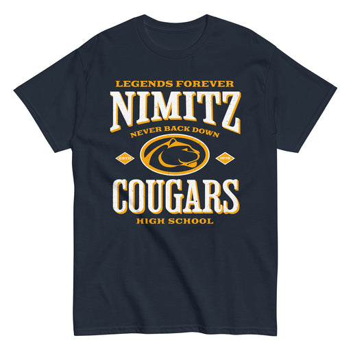 Nimitz High School Cougars Navy Blue Classic Unisex T-shirt 230
