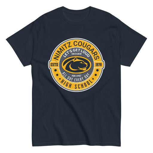 Nimitz High School Cougars Navy Blue Classic Unisex T-shirt 224