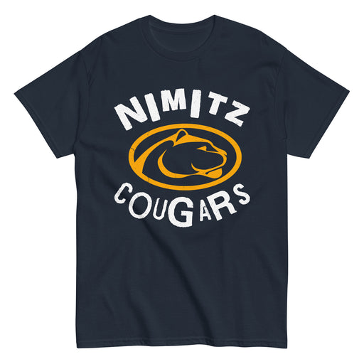 Nimitz High School Cougars Navy Blue Classic Unisex T-shirt 228