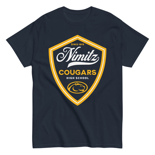 Nimitz High School Cougars Navy Blue Classic Unisex T-shirt 225