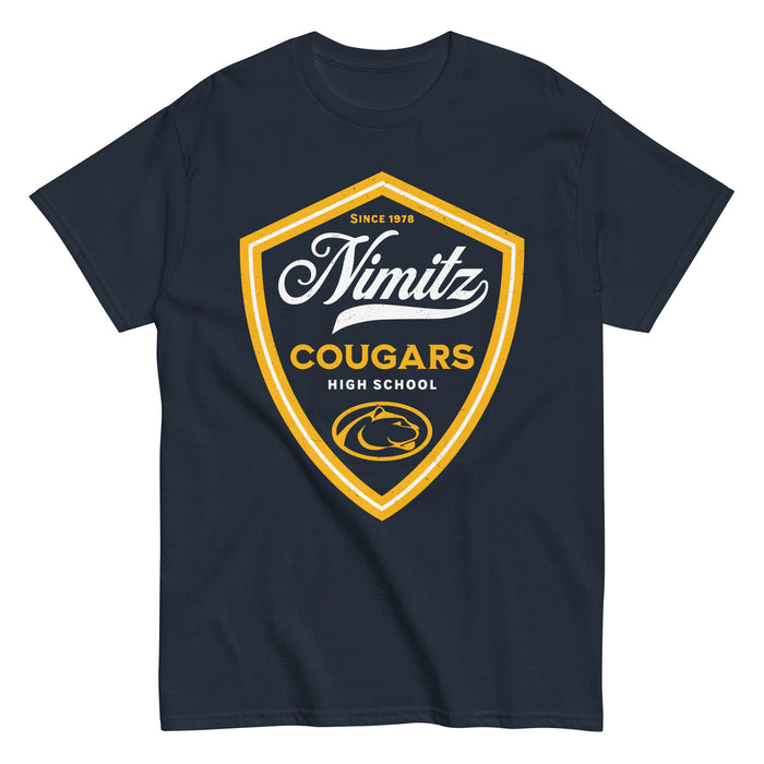 Nimitz High School Cougars Navy Blue Classic Unisex T-shirt 225