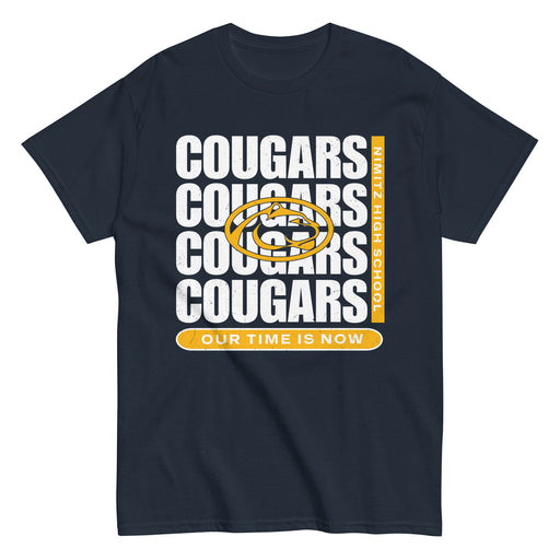 Nimitz High School Cougars Navy Blue Classic Unisex T-shirt 235