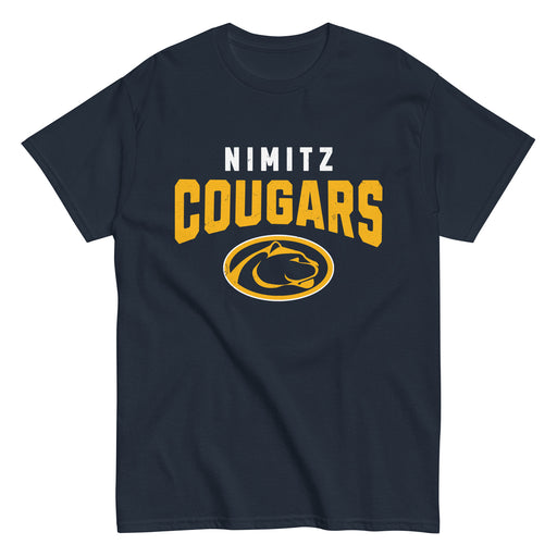 Nimitz High School Cougars Navy Blue Classic Unisex T-shirt 234