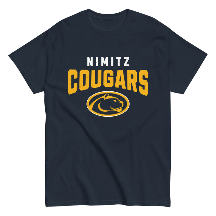 Nimitz High School Cougars Navy Blue Classic Unisex T-shirt 234