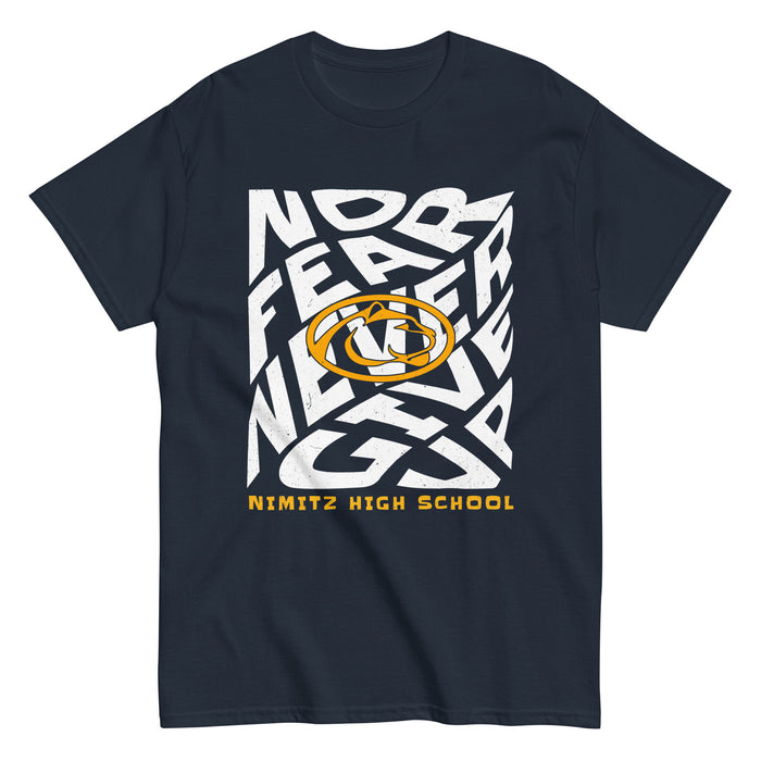 Nimitz High School Cougars Navy Blue Classic Unisex T-shirt 236