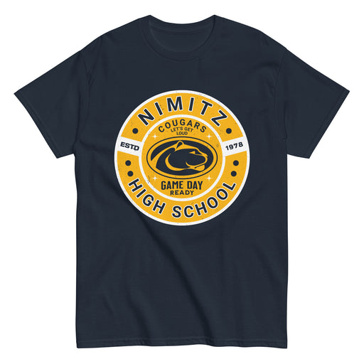 Nimitz High School Cougars Navy Blue Classic Unisex T-shirt 239