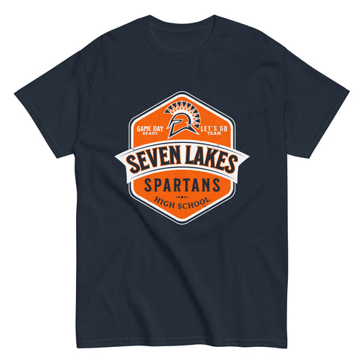 Seven Lakes High School Spartans Navy Blue Classic Unisex T-shirt 209
