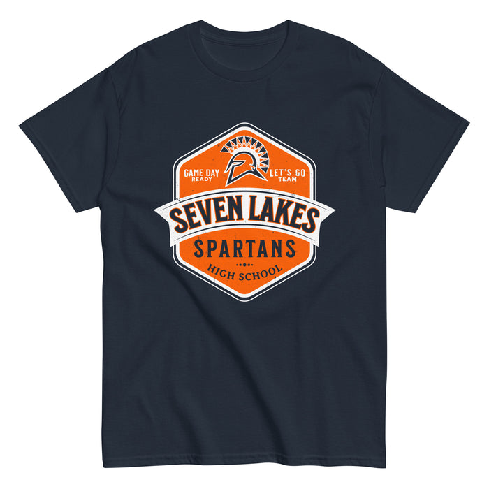 Seven Lakes High School Spartans Navy Blue Classic Unisex T-shirt 209