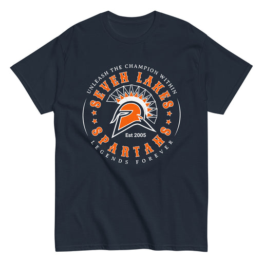 Seven Lakes High School Spartans Navy Blue Classic Unisex T-shirt 214