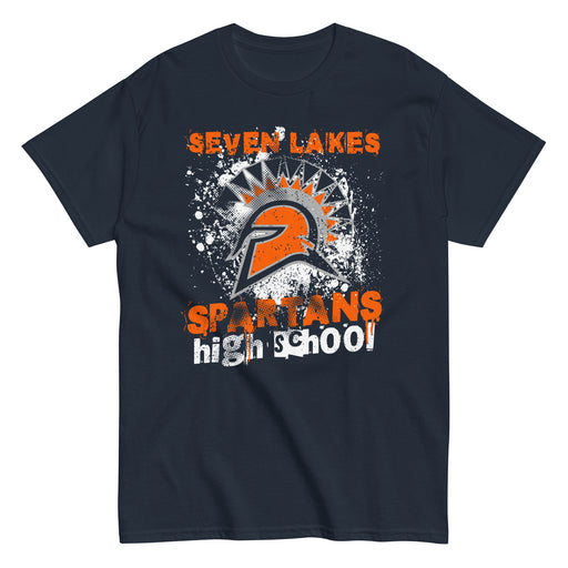 Seven Lakes High School Spartans Navy Blue Classic Unisex T-shirt 205