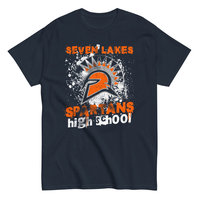 Seven Lakes High School Spartans Navy Blue Classic Unisex T-shirt 205