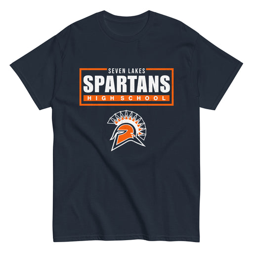 Seven Lakes High School Spartans Navy Blue Classic Unisex T-shirt 049