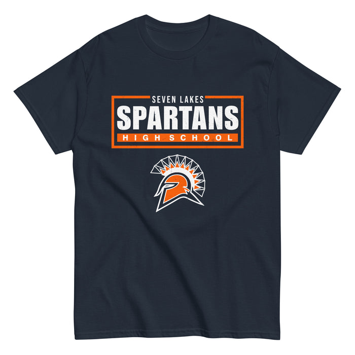 Seven Lakes High School Spartans Navy Blue Classic Unisex T-shirt 049