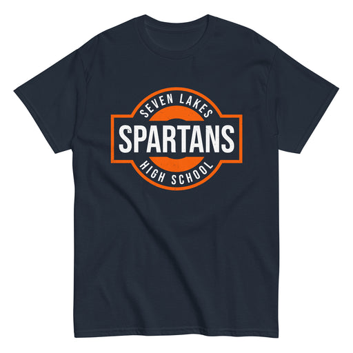 Seven Lakes High School Spartans Navy Blue Classic Unisex T-shirt 011