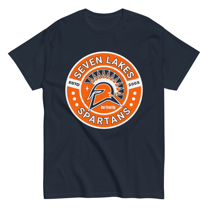 Seven Lakes High School Spartans Navy Blue Classic Unisex T-shirt 239