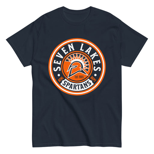 Seven Lakes High School Spartans Navy Blue Classic Unisex T-shirt 220