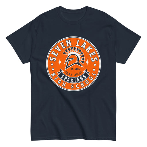 Seven Lakes High School Spartans Navy Blue Classic Unisex T-shirt 215