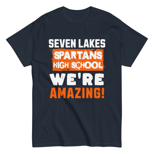 Seven Lakes High School Spartans Navy Blue Classic Unisex T-shirt 231