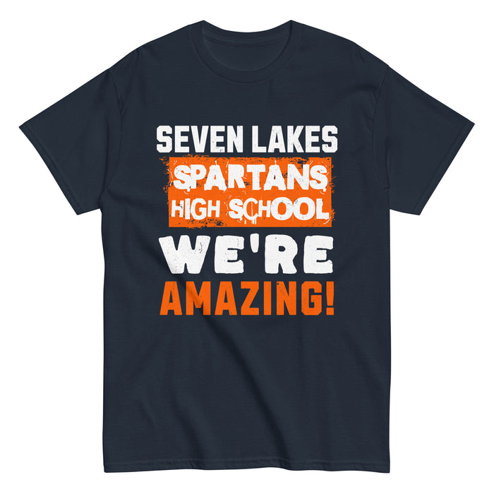 Seven Lakes High School Spartans Navy Blue Classic Unisex T-shirt 231