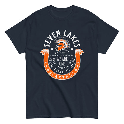 Seven Lakes High School Spartans Navy Blue Classic Unisex T-shirt 229