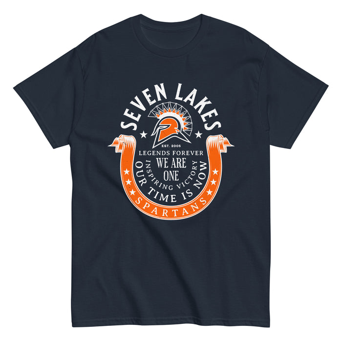 Seven Lakes High School Spartans Navy Blue Classic Unisex T-shirt 229