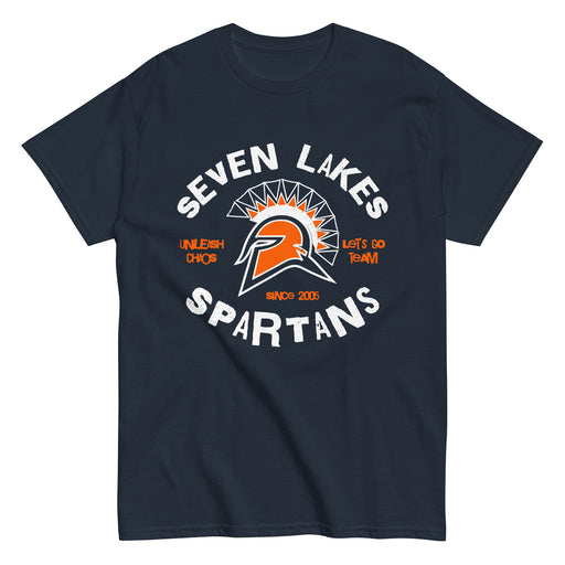 Seven Lakes High School Spartans Navy Blue Classic Unisex T-shirt 228