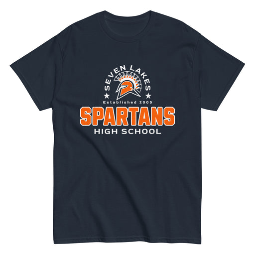 Seven Lakes High School Spartans Navy Blue Classic Unisex T-shirt 222