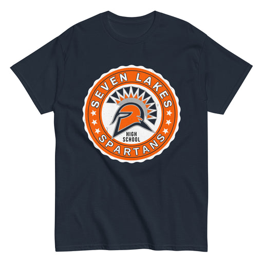 Seven Lakes High School Spartans Navy Blue Classic Unisex T-shirt 216