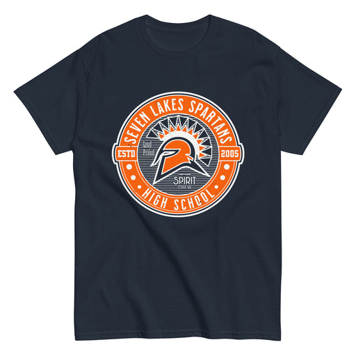 Seven Lakes High School Spartans Navy Blue Classic Unisex T-shirt 224