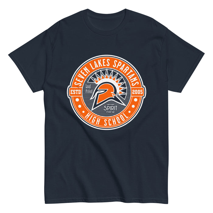 Seven Lakes High School Spartans Navy Blue Classic Unisex T-shirt 224