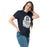 Woman wearing Tomball Memorial High School Wildcats Navy Classic Unisex T-shirt 219