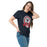 Woman wearing Cypress Springs High School Panthers Navy Classic Unisex T-shirt 201