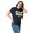 Woman wearing Klein Collins High School Tigers Classic Unisex Navy T-shirt 049