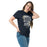 Woman wearing Klein Collins High School Tigers Classic Unisex Navy T-shirt 232