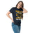 Woman wearing Nimitz High School Cougars Navy Blue Classic Unisex T-shirt 205