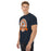 Man wearing Seven Lakes High School Spartans Navy Blue Classic Unisex T-shirt 212