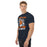 Man wearing Seven Lakes High School Spartans Navy Blue Classic Unisex T-shirt 205