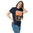 Woman wearing Seven Lakes High School Spartans Navy Blue Classic Unisex T-shirt 001
