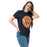 Woman wearing Seven Lakes High School Spartans Navy Blue Classic Unisex T-shirt 239