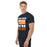 Man wearing Seven Lakes High School Spartans Navy Blue Classic Unisex T-shirt 231