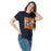 Woman wearing Seven Lakes High School Spartans Navy Blue Classic Unisex T-shirt 233