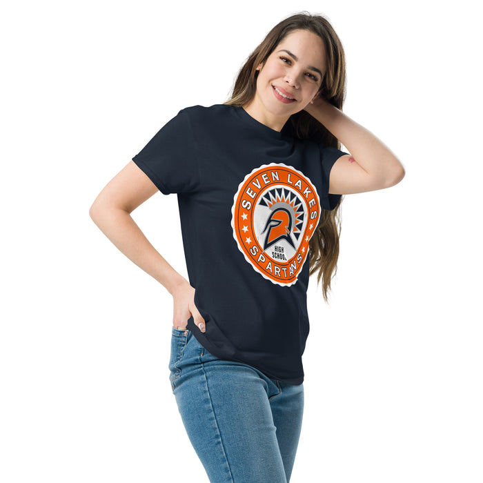 Seven Lakes High School Spartans Navy Blue Classic Unisex T-shirt 216