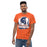 Man wearing Seven Lakes High School Spartans Orange Classic Unisex T-shirt 202