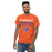 Man wearing Grand Oaks High School Grizzlies Classic Unisex Orange T-shirt 024