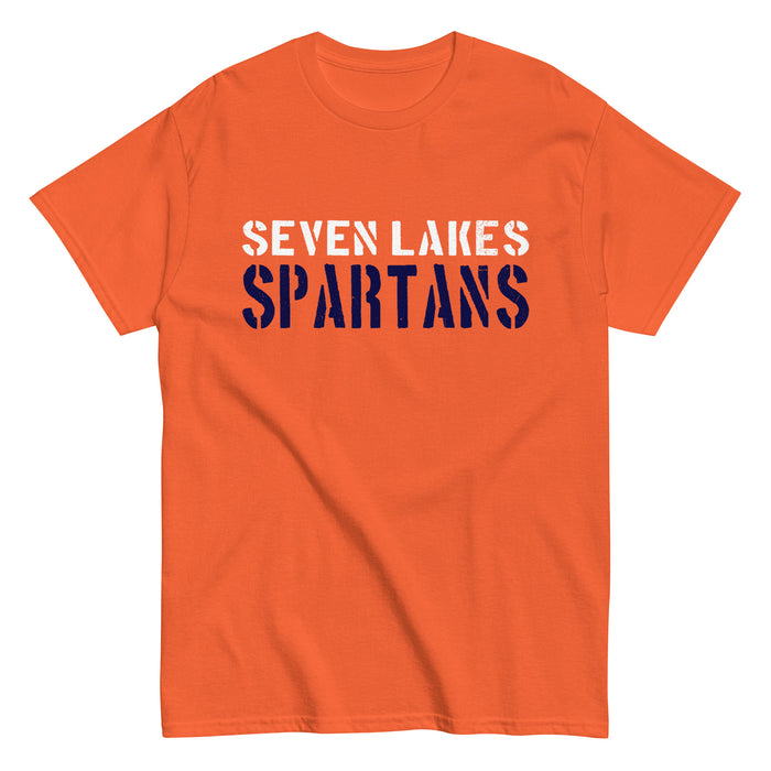 Seven Lakes High School Spartans Orange Classic Unisex T-shirt 017