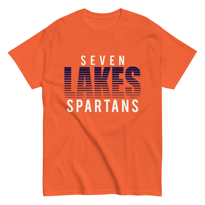 Seven Lakes High School Spartans Orange Classic Unisex T-shirt 024